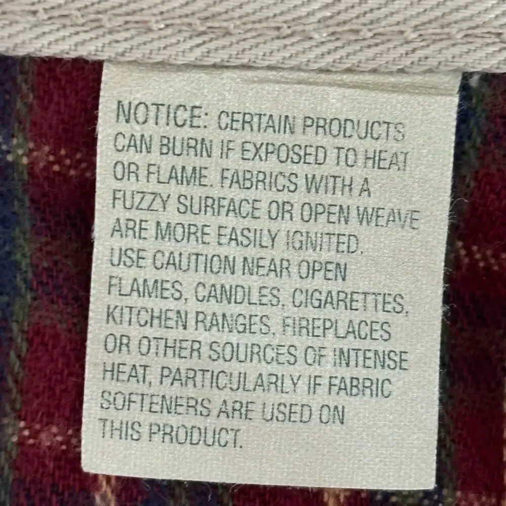 LL Bean Natural Fit Khaki Chinos Mens 33x30‎ Plaid Flannel Lined Double L